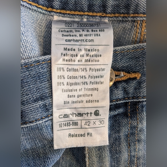 Plus Size Distressed Carhartt Jeans, Size 42x30 - Picture 8 of 8